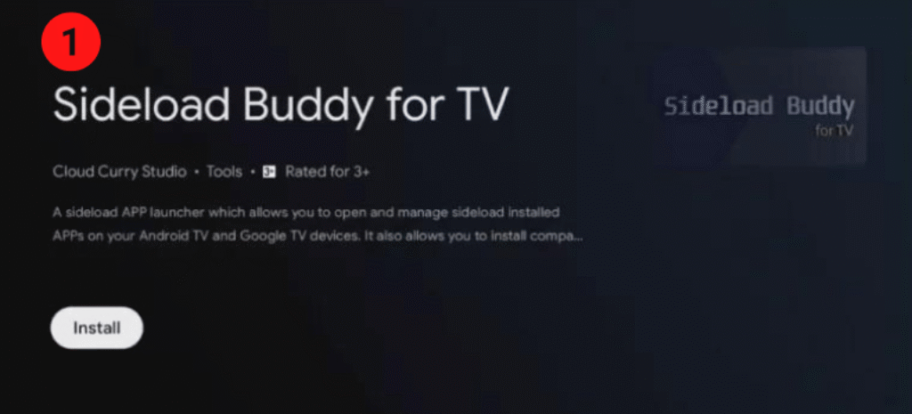 sideload buddy for tv pour installer IPTV XTream