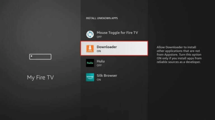 activez l'app Downloader avec tv speedy pour installer smartone iptv